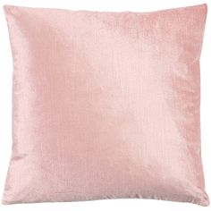 a pink velvet pillow on a white background