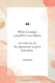 Learn why judging yourself hinders growth🔎✨ Click to explore more quotes that inspire you to end self-criticism and embrace self-compassion! Self Criticism Quotes, Quotes About Compassion, Quotes On Compassion, Quotes On Self Compassion, Criticism Quotes, Radical Self Compassion, Mindful Self Compassion, Contentment Quotes