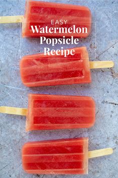 watermelon popsicle recipe with text overlay