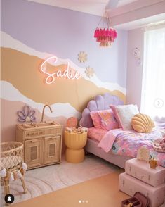 Dopamine Interior, Cookie Room, Sofa Room, Kids Rooms Inspo, House Redo, Big Girl Bedrooms, Mermaid Room, Toddler Girl Room, Kids Bedroom Inspiration