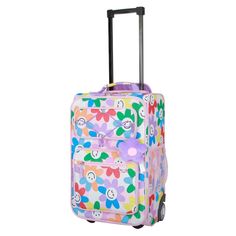 This Crckt 18" Rolling Upright is a blend of functionality and style in a fun print. This luggage piece features a fully lined main compartment for clothing, toys and other travel items and includes a mesh slip pocket on the inside. The outside of this luggage piece is an organization dream, complete with multiple zip pockets, bungee cord to hold favorite stuffed animal, front mesh pocket and side mesh pocket. Also includes a removable hanging plush dangle. Playful Hello Kitty Print Backpack For Travel, Sanrio Luggage, Cute Hello Kitty Print Backpack For Travel, Toddler Luggage, Kids Luggage Sets, Skate Wheels, Carry On Suitcase, Bungee Cord, Travel Items