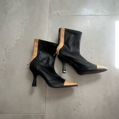 Never Worn! Asos Heeled Boots Black And Brown. Size 8 Women’s Asos Shoes, Black Heel Boots, Size 8 Women, Black Tan, Boots Black, Shoes Heels Boots, Black And Tan, Shoes Women Heels, Heeled Boots