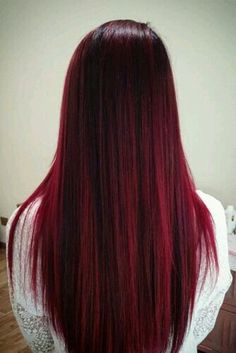 Red Ombre Hair Color, Color Ideas For Long Hair, Pelo Color Vino, Hair Color Red Ombre, Ombre Hair Color Ideas, Ideas For Long Hair, Red Ombre Hair, Brown Ombre Hair