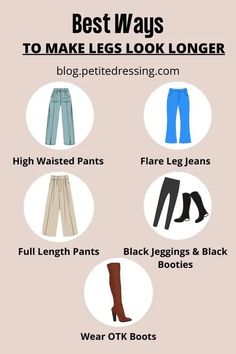 I'm 5'2", and these are the 9 best ways to make legs look longer Short Legs Outfit, Make Legs Look Longer, Short Legs Long Torso, Inverted Triangle Outfits, Legs Outfit, Leg Pants Outfit, Petite Clothing, Black Jeggings, Body Proportions