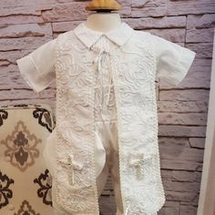 Baby Boy Christening Outfit 9 Pieces Set, White Blessing or Baptism Outfit, Boy Baptism Outfit, Ajuar De Bautizo Color Blanco De 9 Piezas - Etsy Australia Toddler Baptism Outfit Boy, Baptism Boy Outfit, Baptism Outfits For Boys, Christening Gowns For Boys, Baby Boy Linen