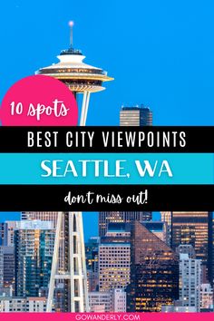 Explore Seattle's best viewpoints and capture stunning photos. Save this pin to ensure you don't miss out on the city's top scenic spots! Pnw Travel, Seattle Travel Guide, Rizal Park, Seattle Waterfront, Washington State Travel, Scenic Places, Seattle Travel, Dog Friendly Hotels