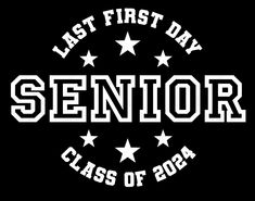 the logo for senior class of 2012, with stars in white and black on a black background