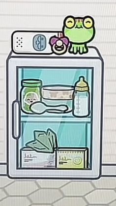 an open refrigerator filled with lots of food