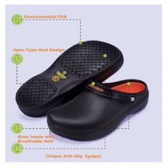 Fashion Mules Outlet Durable Black Round Toe Clogs, Black Waterproof Functional Clogs, Comfortable Black Clogs For Outdoor Activities, Functional Waterproof Black Clogs, Functional Black Waterproof Clogs, Comfortable Durable Black Clogs, Black Slip-resistant Functional Clogs, Durable Black Closed Toe Clogs, Functional Black Non-slip Clogs