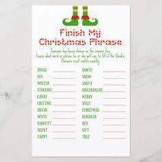 a printable christmas game for kids to play on the floor with their feet up