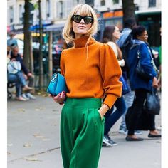 Bold Colors Outfits, Bold Fashion Outfits, Model Ootd, Envy Clothing, Color Outfits, Fall Fashion Dresses, Orange Outfit