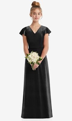 Black Junior Bridesmaid Dress, Jr Bridesmaid Dresses, Bridesmaid Dresses Black, Alt Wedding, Jr Bridesmaid, Junior Bridesmaid Dress, Wedding Vibes, Junior Bridesmaid Dresses, Junior Bridesmaid