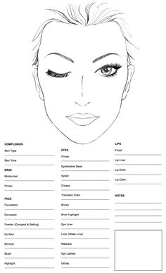 Makeup Face Charts Blank Printable, Printable Makeup Face Chart, Makeup Artist Face Chart, Makeup Practice Sheets Mac Face Charts, Makeup Workshop Ideas, Blank Face Template Makeup, Makeup Charts Face, Makeup Placement Face Chart, Face Makeup Chart