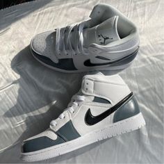 Gray Black Custom Air Jordan 1-shecustomize Air Jordan 1 Grey, Jordan 1 Grey, Jordan 1 Custom, Air Jordan 1 Women, Custom Air Jordan 1, Grey Jordans, Air Jordan 1s, Blue Jordans, Custom Air Force 1