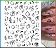 Looking for nail designs that are both fashionable and practical? Dive into our idee unghie corte collection and discover trendy designs that are perfect for everyday wear.\n Valentine Nail, Geometric 3d, Stripped Nails, Nail Stickers Decals, Fake Nails With Glue, Abstract Face, Letter Stickers, Decoration Stickers