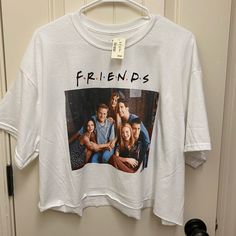 Never Worn With Tags Friends Cropped T- Shirt Friends Tv Show Friends Shirt Super Soft! Friends Tshirt Tvshow, Friends Shirts Tv Show, Friends Tv Show Shirt, Tv Show Friends, Closet Tour, Cropped Graphic Tees, Friends T Shirt, Friends Central Perk, Friends Tee