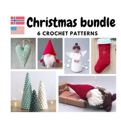 christmas bundle 6 crochet patterns