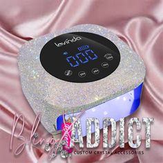 P R O D U C T ∙ D E S C R I P T I O N Calling all nail techs, this one is for you! Wether you are at home doing your nails or in the shop, why not finish them off with some dazzle? The Lavinda Nail UV Lamp crystalized in glass crystals will for sure bring your customers back! This lamp features: Dual Light Source - Lavinda gel UV led lamp comes with 30pcs dual light source lamp beads, the light shines from all directions and dries nail polish quickly. And the light is soft (395-405mm)and not gla Gel Nail Light, Square Nail, Dry Nail Polish, Nail Dryer, Dry Nails, Crystal Nails, Crystal Accessories, Nail Studio, Metal Mirror