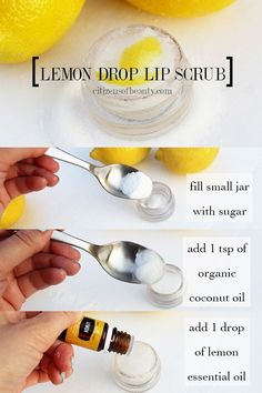 Obličejové Masky, Health Coconut Oil, Coconut Oil Recipes, Lemon Essential Oil, Coconut Oil Uses, Diy Lip Balm