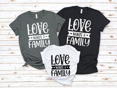 Celebrate adoption in style with this simple yet powerful message. This design comes in infant to adult sizes...other shirt colors & font colors available on request. It's perfect for adoption day! Can be personalized with name, date or favorite saying. * 100% cotton * Side-seamed * Relaxed fit for extra comfort Family Matching T-shirts With Custom Text For Family Events, Custom Text Cotton Tops For Family Events, Adoption Day Shirts, Love Makes A Family, Family Adoption, Adoption Signs, Adoption Party, Adoption Day, Family Picnic