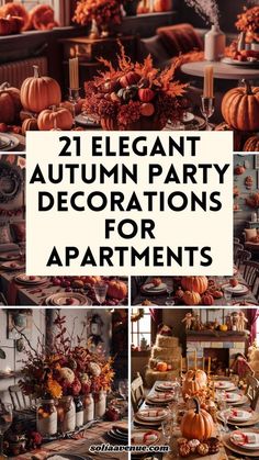 an elegant autumn party decorations for apartments