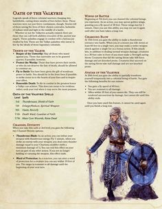 Paladin Oath, Dnd Paladin, Dnd Stats, Dungeon Master's Guide