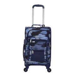 Find everything you need for a quick trip with this one bag. Extend the telescopic handle to navigate this bag with ease. This 18-inch carry-on piece also includes 4 - 360 degree spinner wheels that make traveling a dream. This carry-on has seven fun and stylish kid prints that gives their pilot case something that stands out from the crowd. Pick up this exclusive carry on piece today, only at Walmart.com. Color: Multicolor. Rectangular Nylon Travel Case, Blue Luggage With Zipper Closure For Overnight Trips, Blue Luggage With Sleeve For On-the-go, Functional Portable Luggage For Overnight Trips, Blue Nylon Travel Accessories For Overnight Trips, Blue Nylon Travel Accessories For Weekend Trips, Blue Nylon Travel Accessories For Trip, Functional Blue Luggage For Trip, Rectangular Nylon Luggage For Trip