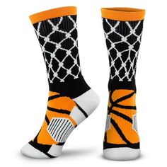 These performance everyday basketball socks are great for all activities whether it is training, daily wear or hanging with friends an athlete's feet will be comfortable in a pair of these mid-calf basketball socks. With the exclusive basketball design and bold colors, these mid-calf basketball socks are sure to be a staple in any athletes wardrobe. These moisture-wicking crew socks are sure to keep your feet comfortable and dry with the moisture-wicking COOLMAX material. A cushioned footbed and Promo 2022, Basketball Coach Gifts, Mens Novelty Socks, Alley Oop, Socks Packaging, Hanging With Friends, Mirror Artwork, Basketball Design, Basketball Socks