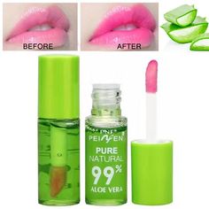 Lip Tint Colors, Cheap Lip Gloss, Aloe Vera Lip Balm, Aloe Lips, Makeup Moisturizer, Lipstick Style, Jelly Lipstick, Disney Makeup, Lip Gloss Colors