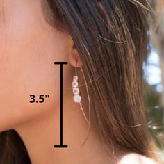 Amazing Threader Earrings — •✧•✧•✧•✧•✧•✧•✧•✧•✧•✧•✧•✧•✧•✧•✧•✧— D E T A I L S — M E T A L S: Sterling Silver, Rose Gold plated 18k or Gold Vermeil. ✦ Gold vermeil, or just vermeil, refers to items made of sterling silver that are plated with a layer of gold. The earwires are made in GOLD VERMEIL (gold plated over sterling silver). It works well for people allergic to brass. — S T O N E: Moonstone. 💎 M E A N I N G • O F • G E M S T O N E: ✦ Moonstone is a stone that brings hope, enhances feminine Rose Gold Drop Earrings For Mother's Day, Everyday Rose Gold Sterling Silver Linear Earrings, Personalized Dainty Rose Gold Earrings, Mother's Day Rose Gold Dangle Earrings, Mother's Day Rose Gold Drop Earrings, Elegant Personalized Adjustable Earrings, Hypoallergenic Dangle Rose Gold Threader Earrings, Hypoallergenic Rose Gold Dangle Threader Earrings, Delicate Long Drop Rose Gold Earrings