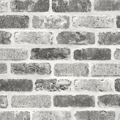 black and white brick wall textured with watermarked paint, for background or backdrop