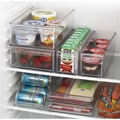 an open refrigerator filled with lots of food