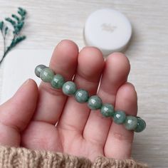 - 100% Grade A untreated natural Jadeite Jade bracelet - Detail handcrafted and fine polished - Bring Protection, Safe and Calm - Inner diameter: 15cm (with elastic string) - Dimension of Green Round Jade Beads: 8 x 8 mm (each) - Weight: 20g Jade Beaded Bracelets With 8mm Beads As Gift, Spiritual Jade Crystal Bracelet With Round Beads, Spiritual Jade Beaded Bracelets With Round Beads, Healing Jade Beaded Bracelets With 8mm Beads, Jade Beaded Bracelets With 8mm Beads For Healing, Spiritual Jade Beaded Bracelet With Round Beads, Spiritual Jade Beaded Bracelets, Jade Stretch Bracelet For Healing With Round Beads, Green Crystal Bracelet With 8mm Beads For Meditation