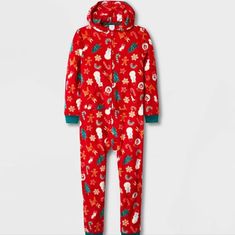 Girls' Christmas Print Union Suit - Cat & Jack Red #57-S- #2-Xs #7-S #32-Xs Xmas Pajamas, Union Suit, Girls Tie, Girls Red, One Piece Pajamas, Christmas Print, Print Pajamas, Print Blanket, Girls Pajamas