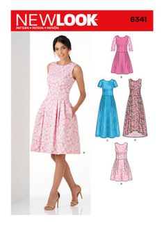 a women's dress and top sewing pattern from new look