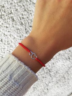 Hey, I found this really awesome Etsy listing at https://www.etsy.com/listing/654129019/charm-double-hearts-red-thread-bracelet Valentine's Day Double Heart Friendship Bracelet, Mother's Day Double Heart Friendship Bracelet, Red Heart Charm Bracelet For Friendship, Red Heart Charm Jewelry For Friendship, Personalized Red Heart Bracelet, Red Heart Bracelets For Friendship, Red Heart-shaped Bracelets For Mother's Day, Personalized Red Heart Bracelet For Friendship, Cute Silver Friendship Bracelets As Gift