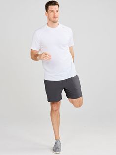 The Recess 5in 2-in-1 Short is a bestseller for a reason. We created the lightest workout shorts out there, loaded with everything you need to do it all - running, training, working out, stretching, and everything in between. Updated with new reflective side split details & laser cut ventilation, so you can breath easy and stay focused no matter the workout. Keep your valuables safe with our built-in liner phone pocket and bonus side zip pocket. It also has a buttery soft bamboo liner that feels Golf Collection, Bra Dress, Quarter Zip Sweatshirt, Jogger Shorts, Joggers Womens, For A Reason, Running Training, Man Running, Mens Casual Outfits