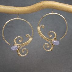 "Open wrapped hoops wrapped with your choice of stone, about 1-3/4\" long. Let us know if you want a different size, we can modify to suit. Available in 14k gold filled & sterling silver, 14k rose gold filled **We now offer LAYAWAY**Please read our policy section for more info - http://www.etsy.com/shop/CalicoJunoJewelry/policy" Bohemian Brass Wrap Earrings Wire Wrapped, Unique Hoop Earrings With Natural Stones, Small Wire Wrapped 14k Gold Filled Hoop Earrings, Gold Hand Wrapped Hoop Earrings, Small 14k Gold Filled Wire Wrapped Hoop Earrings, Hand Wrapped Gold Hoop Earrings, Gold Wire Wrapped Hoop Earrings In Brass, Gold Brass Hoop Earrings With Wire Wrap, Gold Wire Wrapped Brass Hoop Earrings