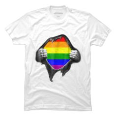 Channel your inner artist with the LGBTQIA+ Premium Pride Rainbow Shirt premium ring spun cotton graphic Men's T Shirt created by Luckyst for Design By Humans. It's time to add a pop of color, a splash of humor, and a whole lot of creativity to your day with apparel designed by one of our global artists. We're here to help you find that perfect you style! Pre-shrunk Crew Neck Shirt For Pride, Pre-shrunk Crew Neck T-shirt For Pride, Pride Screen Print Crew Neck T-shirt, Pride Graphic Tee With Screen Print, Crew Neck Shirt For Pride, Pride Crew Neck Shirt With Graphic Print, Pride Graphic Print Crew Neck T-shirt, Pride Graphic Print Crew Neck Shirt, White Screen Print T-shirt For Pride