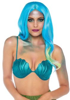 Siren Dnd, Ocean Wedding Ideas, Royal Mermaid, Mermaid Bras, Mermaid Bra Top, Mermaid Shell Bra, Mermaid Party Theme, Mermaid Festival, Halloween Costumes For Groups