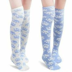 Cute Paws, Puppy Time, Paw Pattern, Stocking Tops, Puppy Play, Socks And Heels, Thigh High Socks, Little Outfits, Patterned Socks