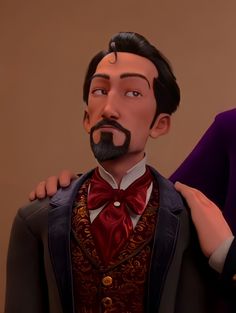 an animated image of two people dressed up as dracula and dracula from the disney movie