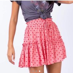 Brand New Princess Polly Mini Skirt Never Worn Princess Polly Skirt, Mini Skirt Pink, Sorority Recruitment, Polka Dot Skirt, Dot Skirt, Skirts Online, Pink Skirt, Stripe Skirt, Urban Chic