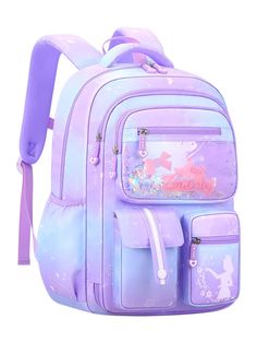 UAKISS - Primary Kawaii Cute Waterproof Little Gradient Color Children Backpack School Bags Back Pack For Kid Child Teenage Schoolbag sac