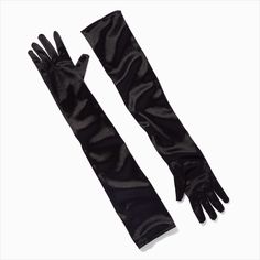 Long gloves add instant elegance to any outfit for dressy occasions! These are a shiny, satin-like material in elegant black that perfectly complements fancy dresses, skirts, and suits. Halloween Bride Costumes, Halloween Costumes Brunette, Long Black Gloves, Satin Gloves, Gothic Bride, Satin Noir, Dark Romantic, Fashionable Jewelry, Long Gloves