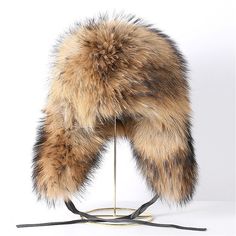 Description:   Name: Men's Raccoon Fur Hat Color: see the picture, you can choose it by "Color" Size: S(54-56cm), M(56-58cm), L(58-60cm), XL(above 60cm), you can choose it by "size" Season: Winter Material: Raccoon Fur Feature: Eco-Friendly, Keep warm, 100% Brand New, High Quality The fur maybe a little messy in transit, you can blow it with hair dryer, the fur will be fluffy again. All of our furs are from Fur farming. not wild animals. We protect wild animals.   Shipping Policy:   1. Order wil Fur Trapper Hat, 2013 Swag Era, Faux Fur Hat, Concept Clothing, Cozy Hat, Trapper Hats, Cap Fashion, Fur Hat, Outdoor Fashion