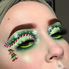 Valentines Day Makeup Creative, Christmas Eve Makeup, Christmas Month, Fantasy Make-up, Makeup Christmas