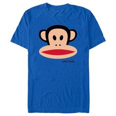 Get lost in the bright and colorful world of Paul Frank with all new officially licensed apparel featuring your favorite playful and happy characters from Planned Pines past and present! This adorable men's graphic t-shirt features the face of the iconic Julius the Monkey and a small "Paul Frank" printed below him. Grab one of these sweet new tees today and let your imagination run wild with these pop culture icons! Twitter Famous, Julius The Monkey, Pop Culture Icons, Royal Logo, Monkey Shirt, Fashion 2000s, Paul Frank, Colorful World, Graphic Tee Design