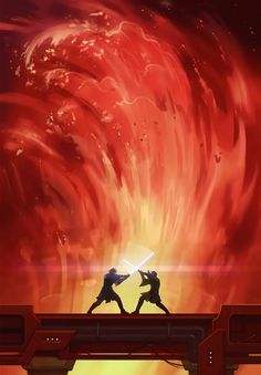 Anakin Vs Obi Wan, Star Wars Painting, Anakin Vader, Star Wars Anakin, Chosen One, Star Wars Tattoo, Star Wars Film