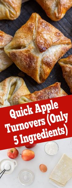 quick apple turnoverers are the perfect appetizer for thanksgiving